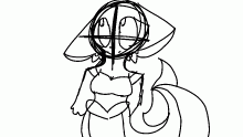 sketch of a mermaid thing