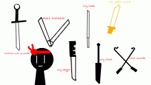 which sword do i use for ninja?