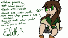 Edith character sheet