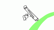 Stabs sheild and breaks it