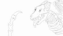 Skeleton dragon