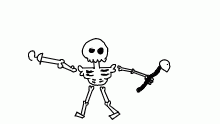 The skeletons come marching...
