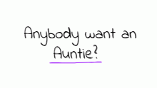 If I'm to be a family member here