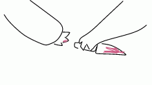 here you have your stupid knife