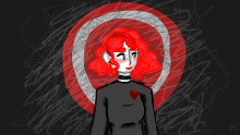 red black white