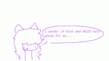 i wonder if blue and white fit me