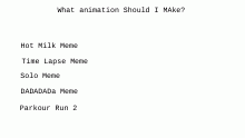 What Animation Should I Do?