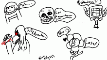 some undertale and deltarune doodle