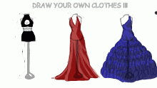felt like drawing clothes