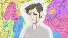 Multi-colored tears