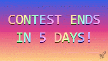 Contest Reminder! (closed)