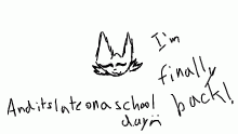 I'm finally back