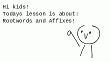 Root words and affixes video ad