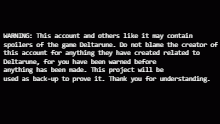 !WARNING!