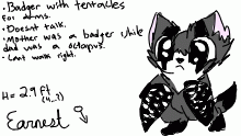 Earnest character sheet