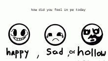 how did you feel in pe today