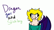 dragon gorl and stick bug