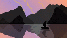 boat on water :)