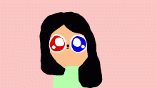 if my oc had all black hair