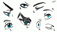 Anime? eye doodles
