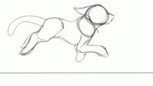 Sketchy run cycle