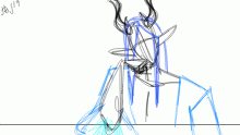 Character animation: Ice dragon