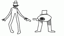 Cowboy duel