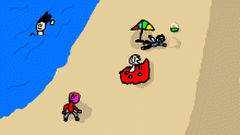 A day on the beach