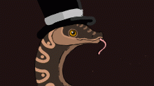 snek in a hat