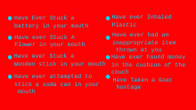 I made a checklist