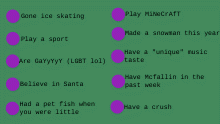 RANDOM CHECKLIST LOL