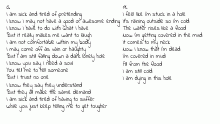 This are my poems of how I feel
