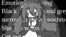monochrome girl
