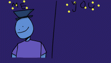 draw the dapper blue dude.