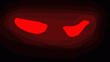 glowing eyes