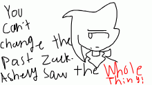 You just make me upset Zack