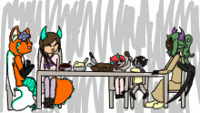 A dinner with friends.