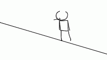 he fell