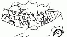 Curtains of hair