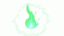 green flame