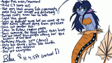Blue character sheet