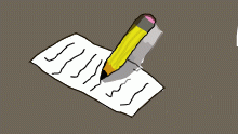 table pencil paper