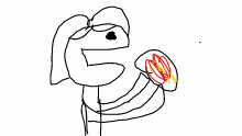 Eating mini pizza at 1am