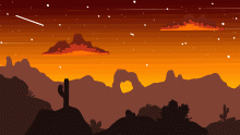 sunset desert