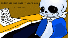 sans as a fan from au