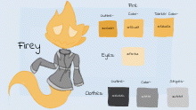 Firey's Design and Color Palete