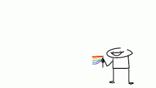 funky dude says happy pride