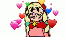 Mustache Girl gives love!