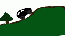 The car go up