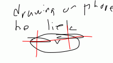 Darwing on fone be liek